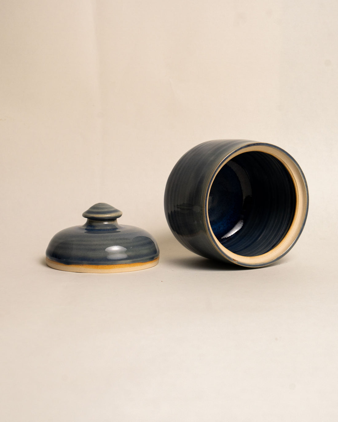 MIDNIGHT LIDDED JAR