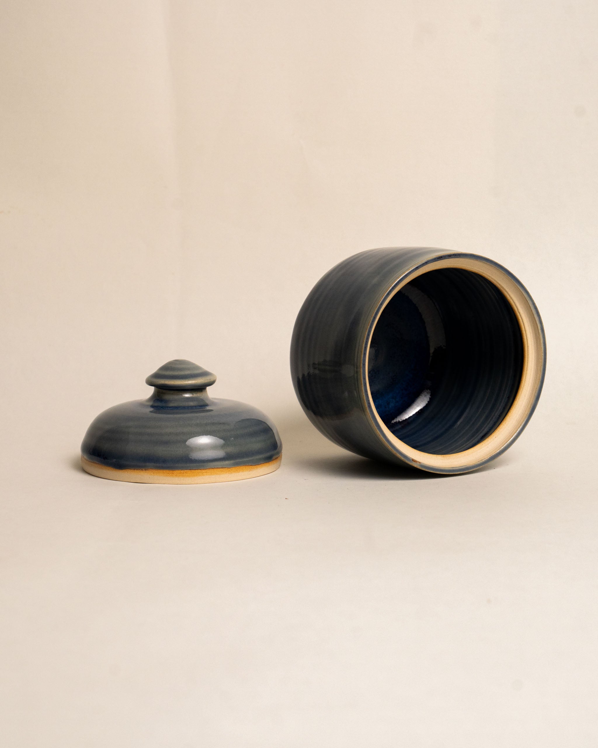 MIDNIGHT LIDDED JAR