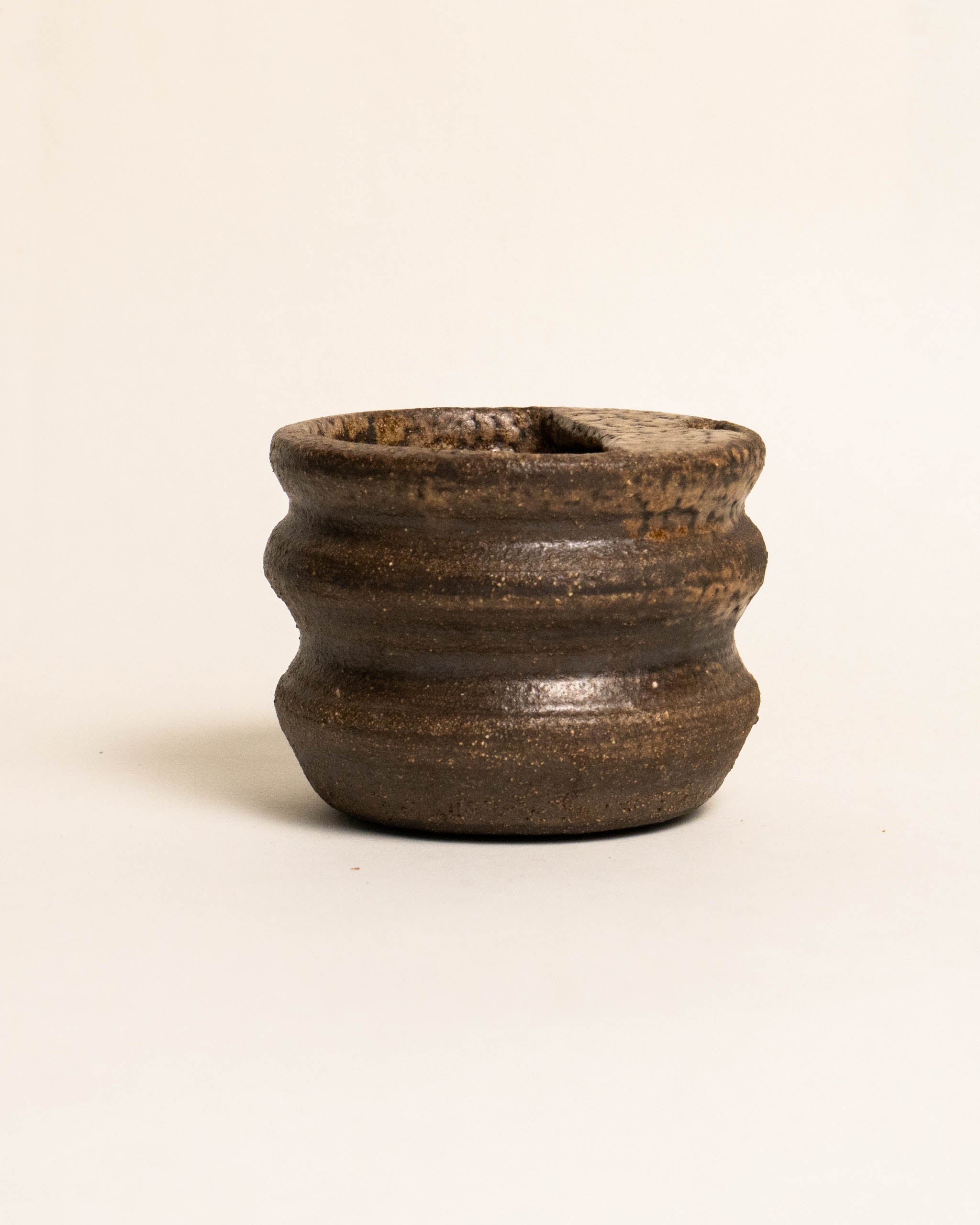 TEXTURED BLACK ESPRESSO TRAVEL MUG