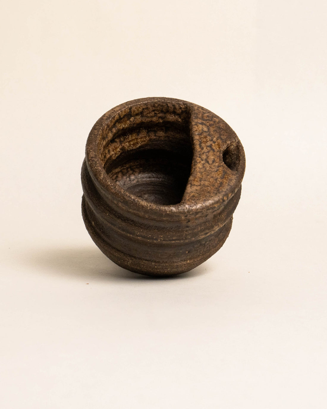 TEXTURED BLACK ESPRESSO TRAVEL MUG