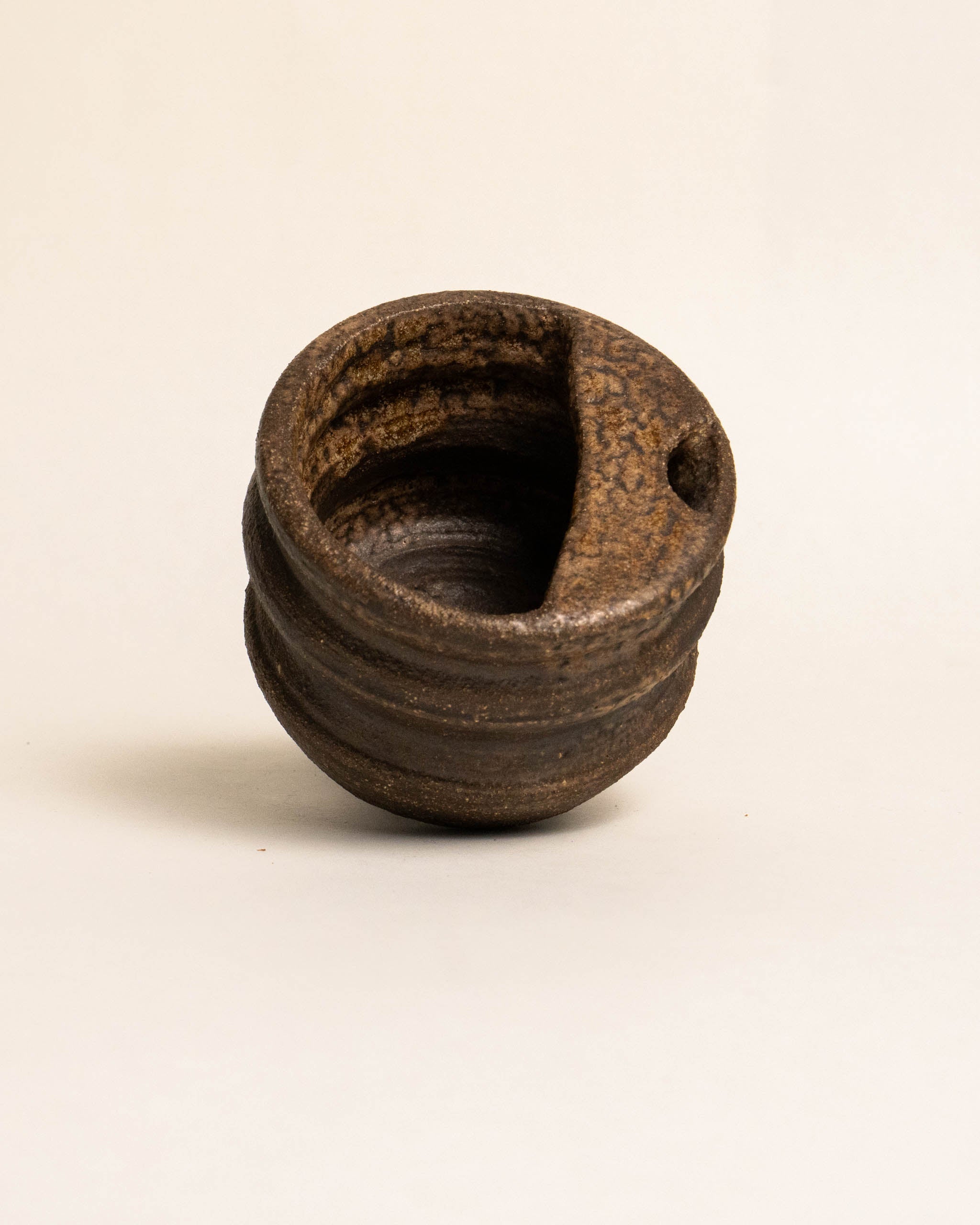 TEXTURED BLACK ESPRESSO TRAVEL MUG