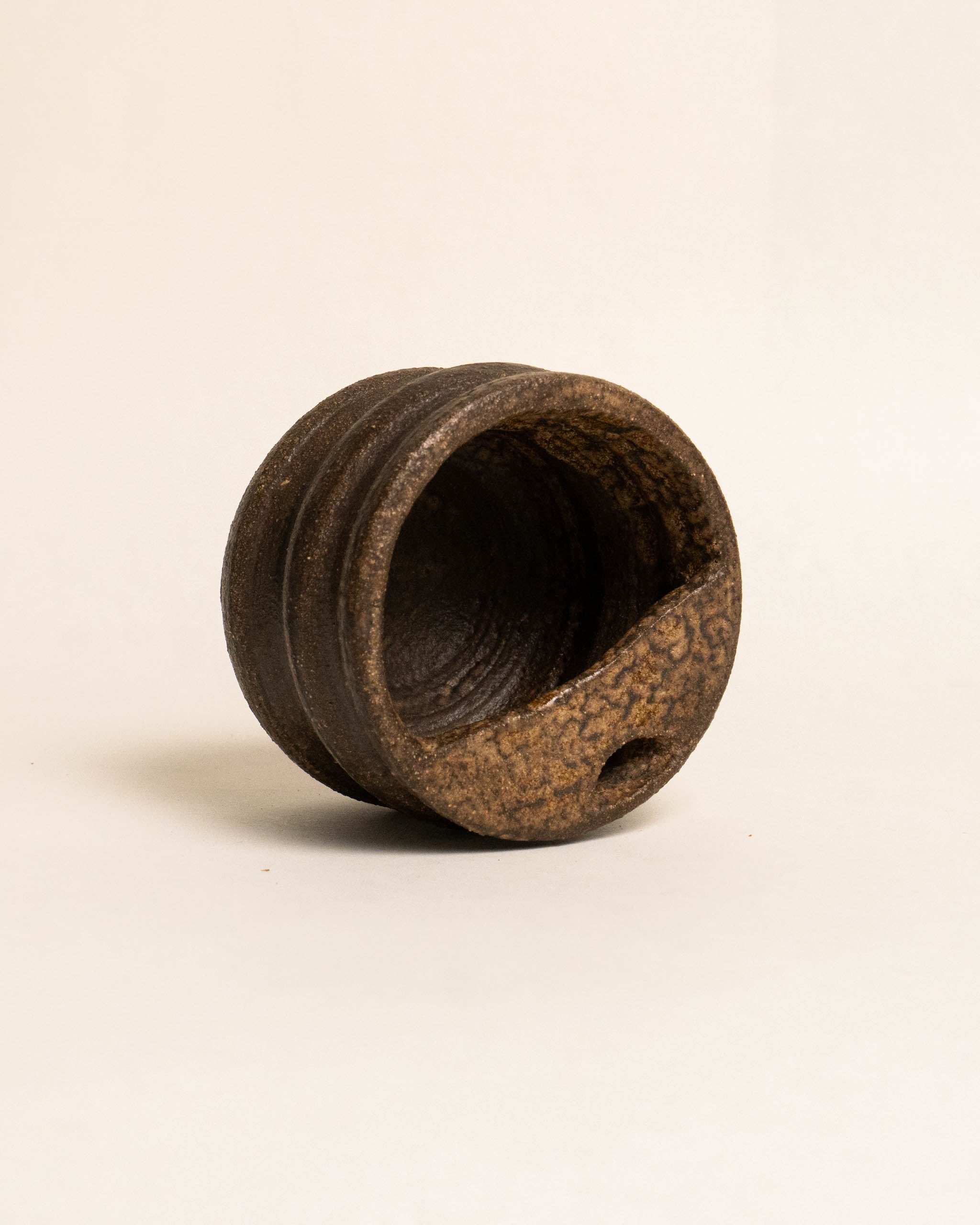 TEXTURED BLACK ESPRESSO TRAVEL MUG